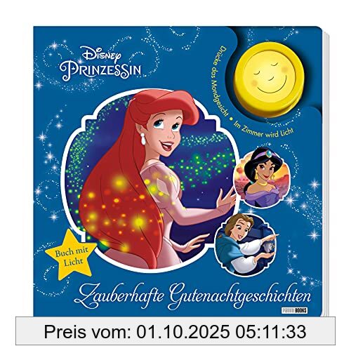 Disney Prinzessin: Zauberhafte Gutenachtgeschichten: Pappbilderbuch mit Licht