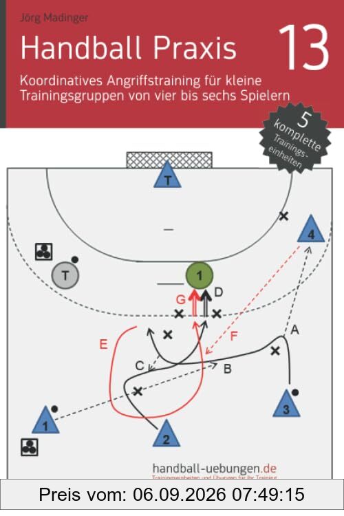 Koordinatives Angriffstraining für kleine Trainingsgruppen von vier bis sechs Spielern (Handball Praxis)