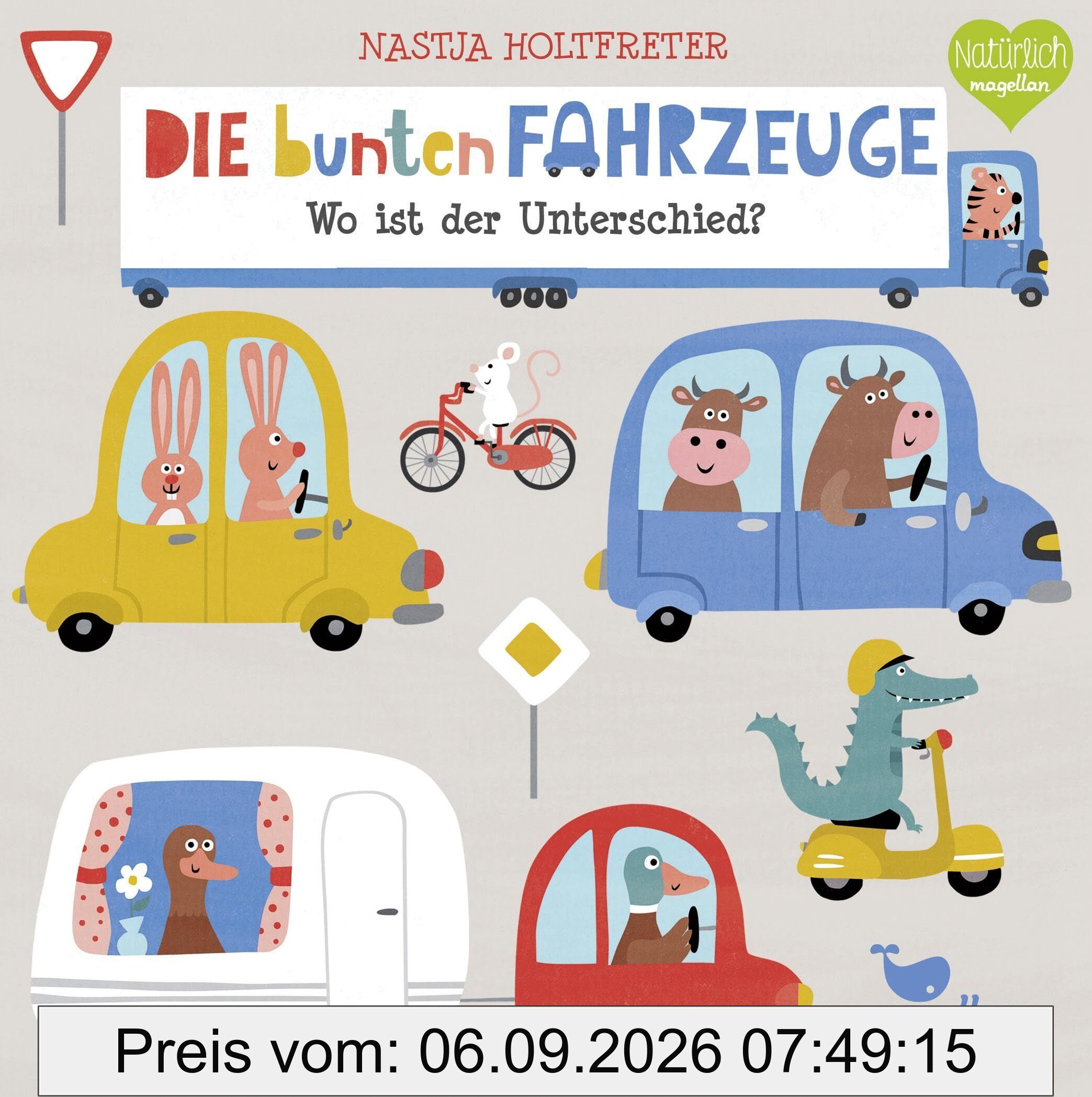 Die bunten Fahrzeuge - Wo ist der Unterschied?
