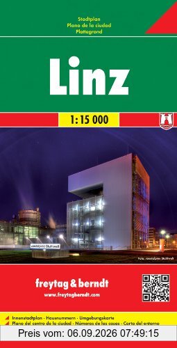 Freytag Berndt Stadtpläne, Linz Gesamtplan - Maßstab 1: 15 000