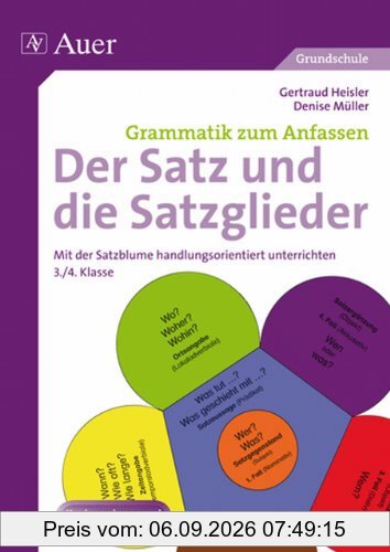 Der Satz und die Satzglieder: Mit der Satzblume handlungsorientiert unterrichten (3. und 4. Klasse)