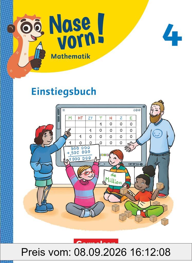Nase vorn! - Lehrwerk für Mathematik - Ausgabe 2023 - 4. Schuljahr: Einstiegsbuch