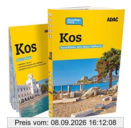 ADAC Reiseführer plus Kos: Mit Maxi-Faltkarte und praktischer Spiralbindung