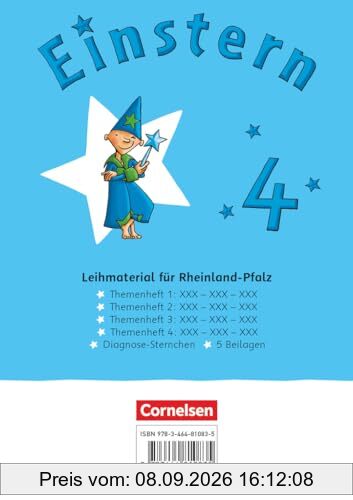 Einstern - Mathematik - Ausgabe 2021 - Band 4: Themenhefte 1-4, Diagnoseheft und Kartonbeilagen im Schuber - Ausleihmaterial (Rheinland-Pfalz)