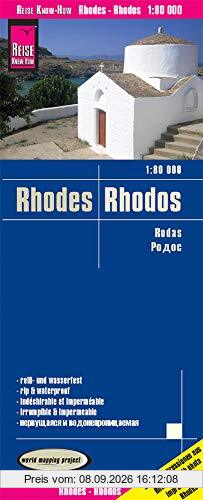 Reise Know-How Landkarte Rhodos / Rhodes (1:80.000): reiß- und wasserfest (world mapping project)