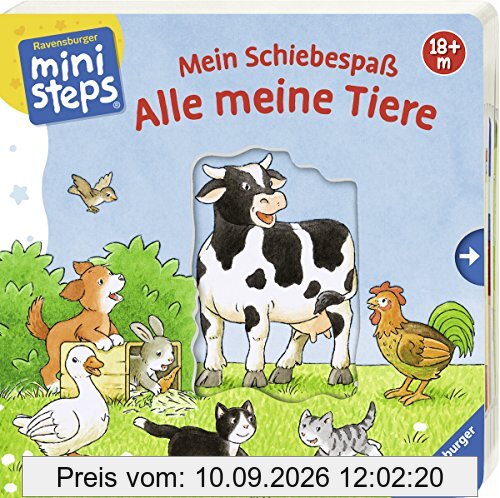 Mein Schiebespaß: Alle meine Tiere: Ab 18 Monaten (ministeps Bücher)