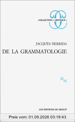 De la grammatologie