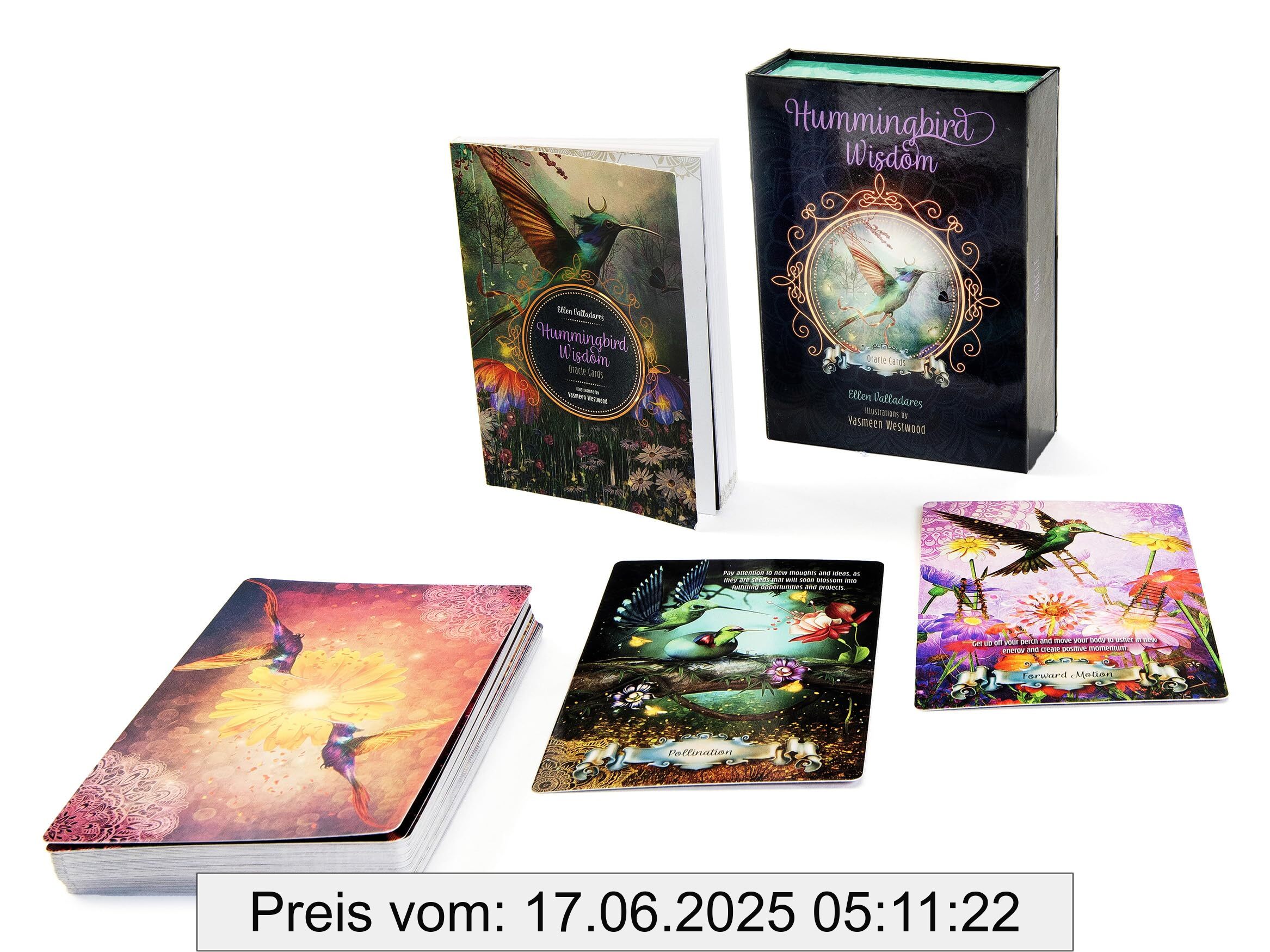 Brand : Red Feather, Binding : bundle, Label : Hummingbird Wisdom Oracle Cards, PackageQuantity : 1, medium : bundle, numberOfPages : 112, publicationDate : 2022-03-01, releaseDate : 2022-03-01, languages : english, ISBN : 0764362720