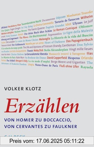 Binding : Gebundene Ausgabe, Edition : 1, Label : C.H.Beck, Publisher : C.H.Beck, medium : Gebundene Ausgabe, numberOfPages : 508, publicationDate : 2006-03-15, authors : Volker Klotz, languages : german, ISBN : 3406542735