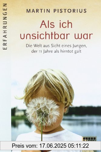 Binding : Taschenbuch, Edition : Aufl. 2013, Label : Bastei Lübbe (Bastei Lübbe Taschenbuch), Publisher : Bastei Lübbe (Bastei Lübbe Taschenbuch), medium : Taschenbuch, numberOfPages : 344, publicationDate : 2011-11-11, authors : Martin Pistorius, translators : Axel Plantiko, languages : german, ISBN : 3404603567