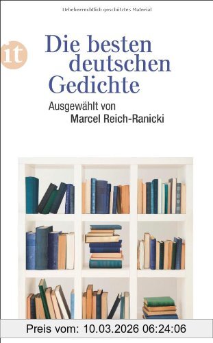 Marcel Reich-Ranicki Die Besten Deutschen Gedichte (insel Taschenbuch)