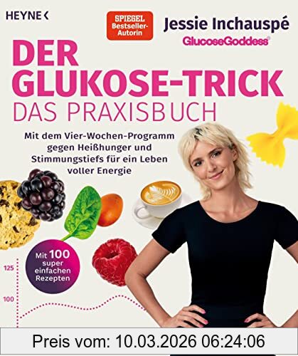 Jessie Inchauspé Der Glukose-Trick – Das Praxisbuch, Mit Dem Vier-Wochen-Programm Gegen Heißhunger Und Stimmungstiefs Für Ein Leben Voller Energie - Mit 100 Super