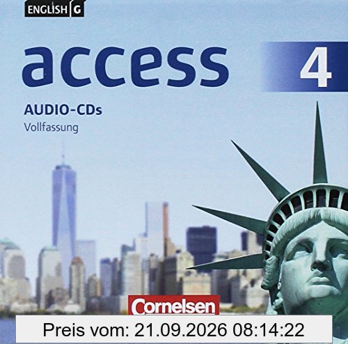English G Access - Allgemeine Ausgabe: Band 4: 8. Schuljahr - Audio-CDs: Vollfassung