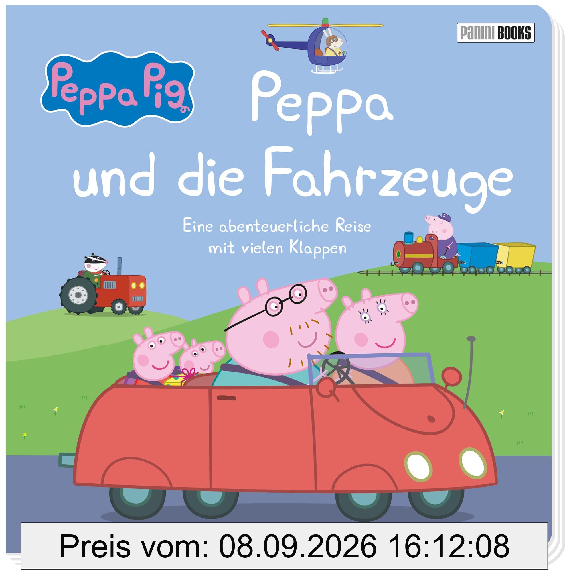 Peppa Pig: Peppa und die Fahrzeuge - Eine abenteuerliche Reise mit vielen Klappen: Pappbilderbuch mit Klappen