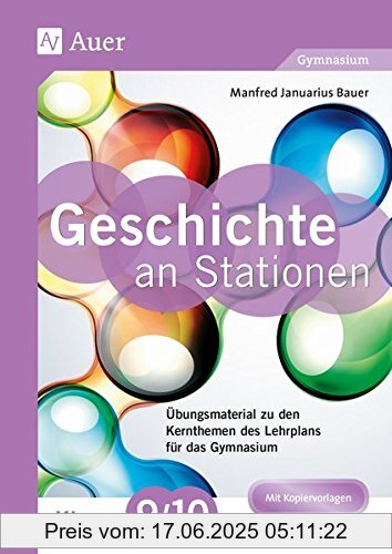 Binding : Broschiert, Edition : 1, Label : Auer Verlag in der AAP Lehrerfachverlage GmbH, Publisher : Auer Verlag in der AAP Lehrerfachverlage GmbH, medium : Broschiert, numberOfPages : 96, publicationDate : 2017-08-08, authors : Manfred Bauer, languages : german, ISBN : 3403078485
