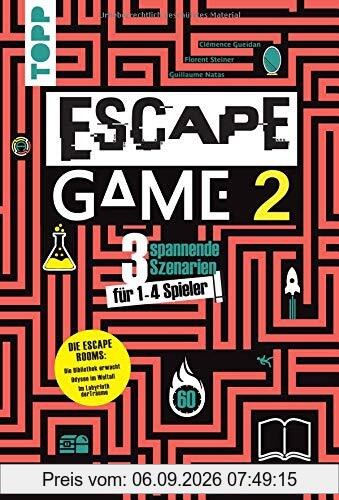 Escape Game 2: 3 Escape Rooms für zu Hause: Die Bibliothek erwacht, Im Labyrinth der Träume, Odyssee im Weltall