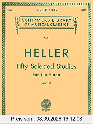 50 Selected Studies (from Op. 45, 46, 47): Piano Technique: (Schirmer's Libray of Musical Classics, Vol. 24): Schirmer Library of Classics Volume 24 Piano Technique