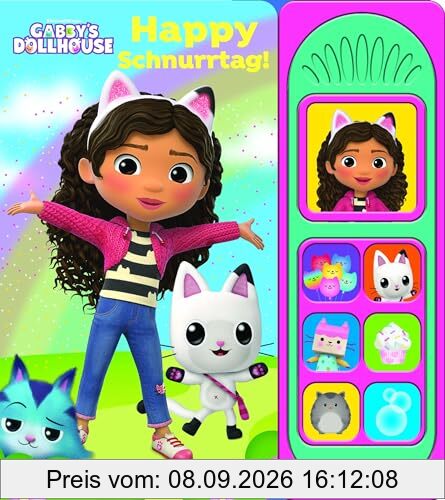 Gabby's Dollhouse - Happy Schnurrtag! - Soundbuch - Pappbilderbuch mit 7 Geräuschen