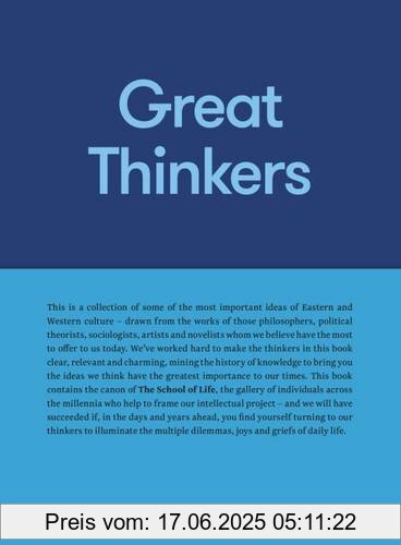 Binding : Gebundene Ausgabe, Label : The School of Life Press, Publisher : The School of Life Press, medium : Gebundene Ausgabe, numberOfPages : 416, publicationDate : 2016-09-08, authors : The School of Life, languages : english, ISBN : 0993538703