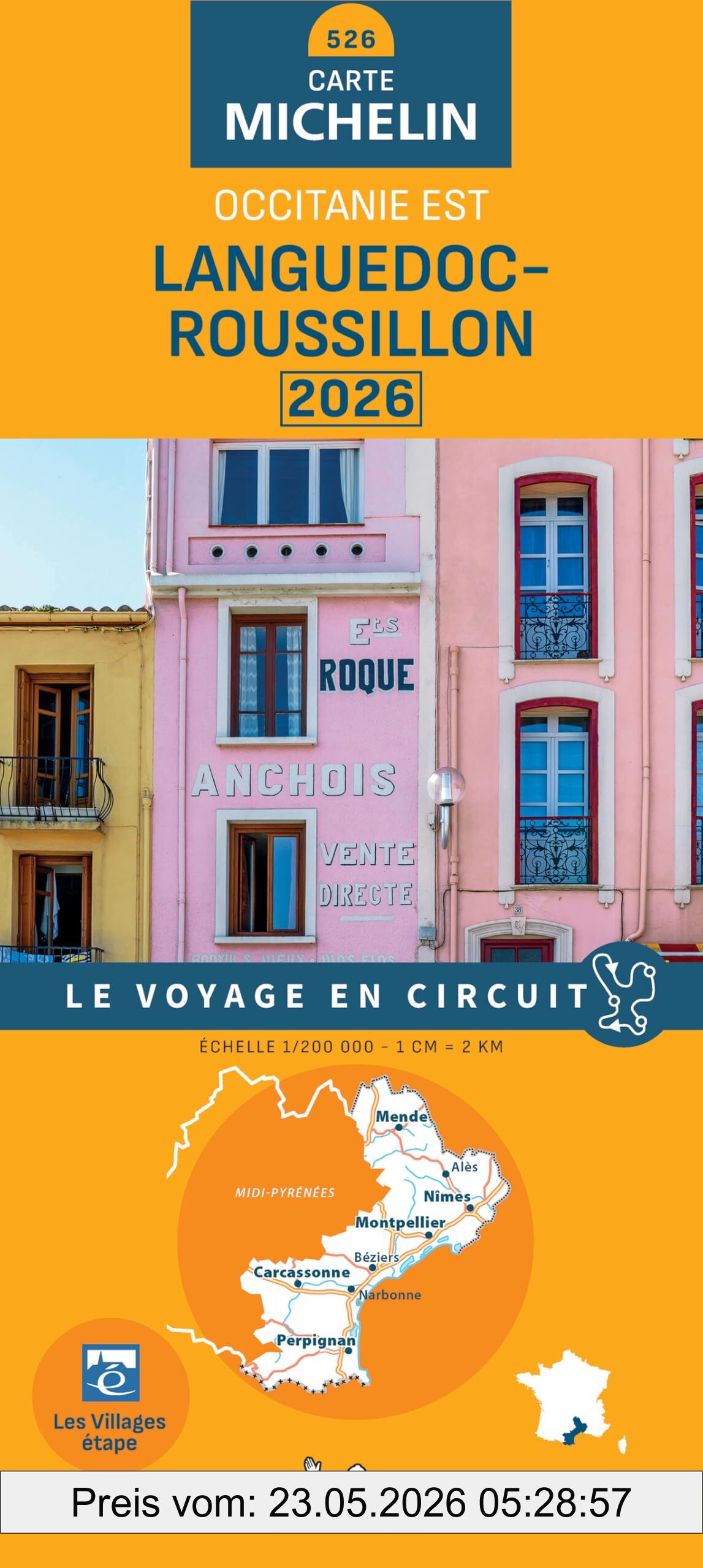 unbekannt Languedoc Roussillon 10526 2026, Wegenkaart (Regionale Kaarten Michelin)