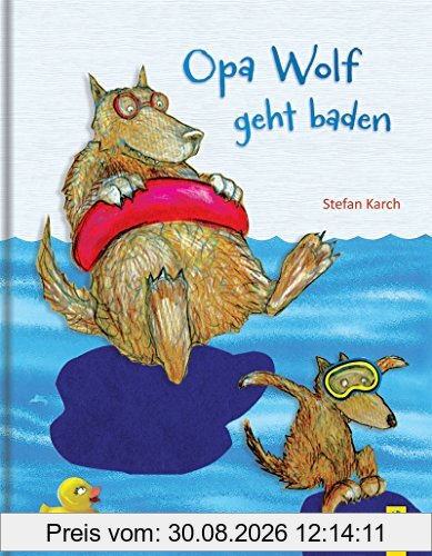 Opa Wolf geht baden