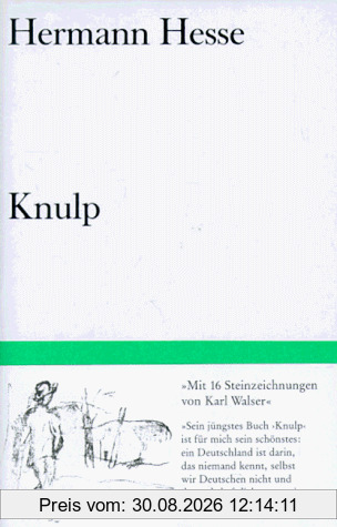 Bibliothek Suhrkamp, Bd.75, Knulp