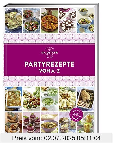 Die Buchhandlung in Oelde hat das Buch Partyrezepte von A - Z (A-Z Reihe)