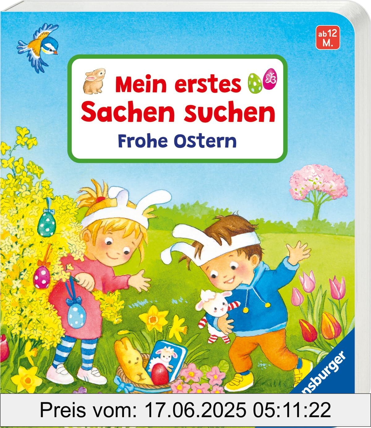 Binding : board_book, Edition : 1, Label : Mein erstes Sachen suchen : Frohe Ostern - Ostergeschenk für Kinder ab 3 Jahren, medium : board_book, numberOfPages : 16, publicationDate : 2025-02-01, languages : german, ISBN : 3473420670