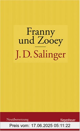 Binding : Gebundene Ausgabe, Edition : 2, Label : Kiepenheuer&Witsch, Publisher : Kiepenheuer&Witsch, medium : Gebundene Ausgabe, numberOfPages : 240, publicationDate : 2007-03-14, authors : Salinger, J. D., languages : german, ISBN : 3462037706