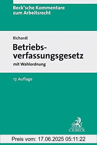Binding : Gebundene Ausgabe, Edition : 17., Label : C.H.Beck, Publisher : C.H.Beck, medium : Gebundene Ausgabe, numberOfPages : 2584, publicationDate : 2021-12-08, publishers : Reinhard Richardi, ISBN : 3406772013