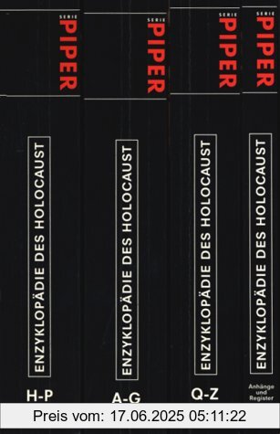 Binding : Broschiert, Label : Piper, Publisher : Piper, medium : Broschiert, numberOfPages : 1912, publicationDate : 1998-01-01, authors : Israel Gutman, Eberhard Jäckel, Peter Longerich, ISBN : 3492227007