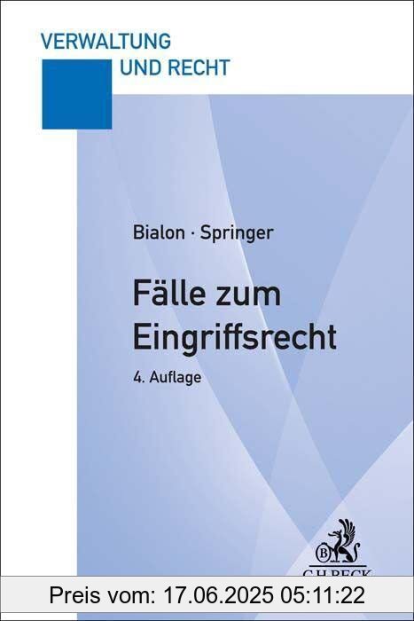Binding : Taschenbuch, Edition : 4, Label : C.H.Beck, Publisher : C.H.Beck, medium : Taschenbuch, numberOfPages : 279, publicationDate : 2023-10-17, authors : Jörg Bialon, Uwe Springer, ISBN : 3406796907