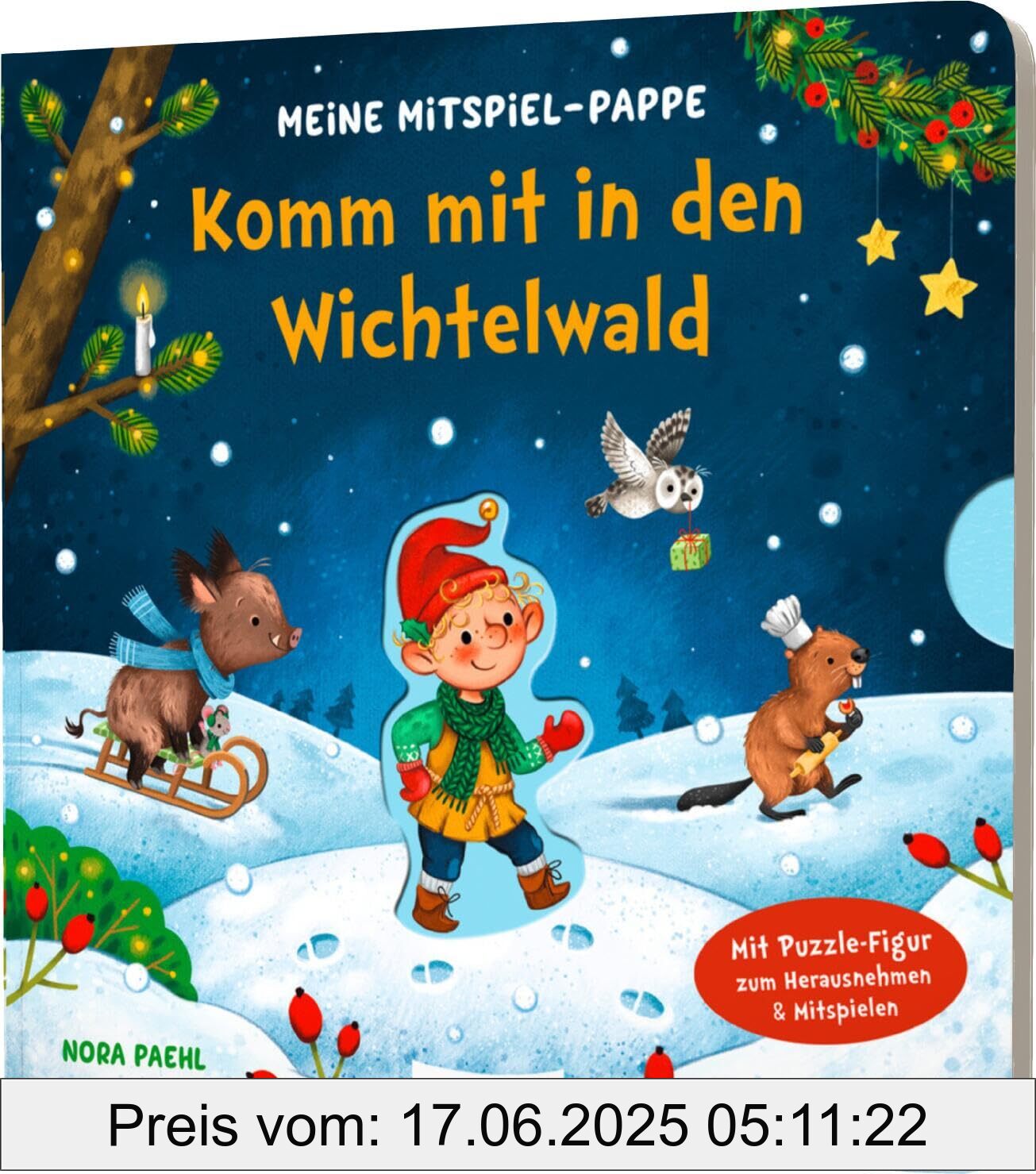Brand : Esslinger Verlag, Binding : board_book, Label : Meine Mitspiel-Pappe : Komm mit in den Wichtelwald : Mitmachbuch mit Spielfigur, medium : board_book, numberOfPages : 18, publicationDate : 2024-10-05, languages : german, ISBN : 3480238904