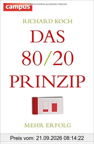Das 80/20-Prinzip: Mehr Erfolg mit weniger Aufwand