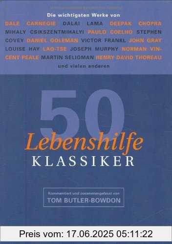 Binding : Gebundene Ausgabe, Edition : 1., Aufl., Label : Moderne Verlagsges. Mvg, Publisher : Moderne Verlagsges. Mvg, medium : Gebundene Ausgabe, numberOfPages : 424, publicationDate : 2004-03-01, authors : Tom Butler-Bowdon, languages : german, ISBN : 3478734800