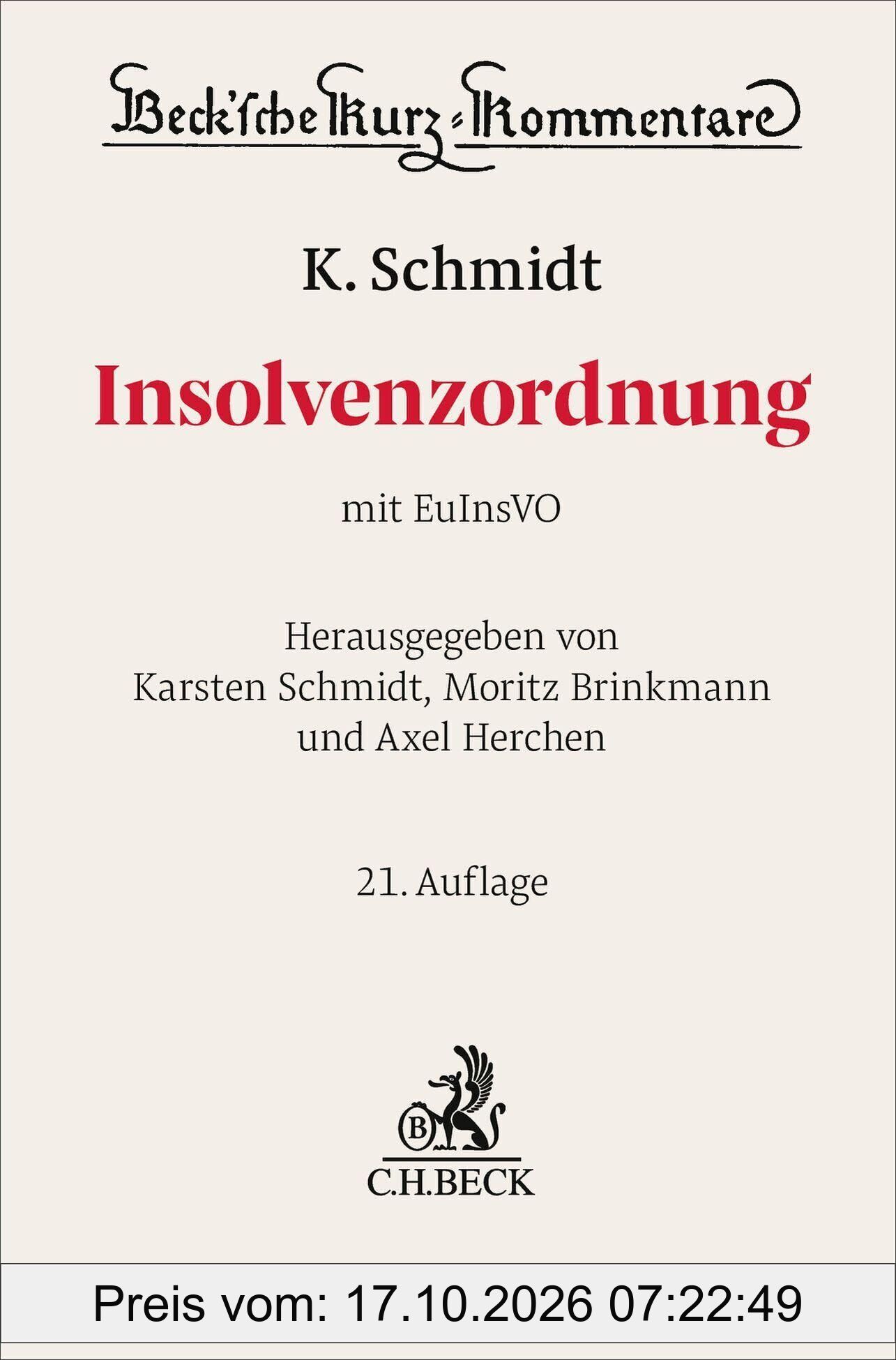Insolvenzordnung. InsO