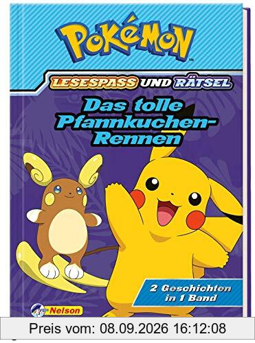 Pokémon: Das tolle Pfannkuchen-Rennen - 2 Geschichten in 1 Buch: Lesespaß und Rätsel