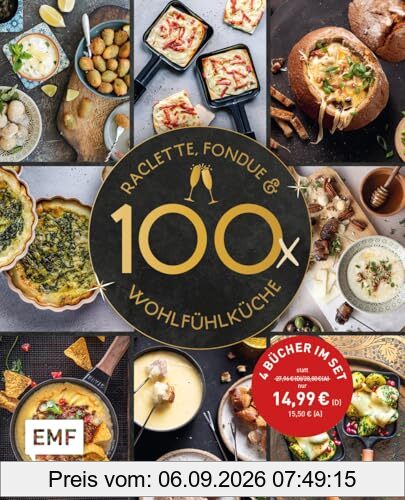Die große Winter-Wohlfühlküche – 100 Rezepte: 4 Bücher im Set | Koch dich glücklich mit Raclette, Fondue, Soulfood und mehr