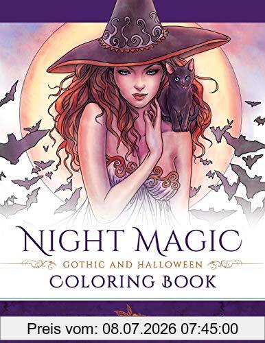 Selina Fenech Night Magic - Gothic And Halloween Coloring Book (Fantasy Coloring By Selina, Band 10)