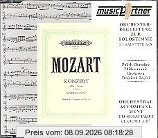 Klarinettenkonzert A-Dur KV622 : CD mit der Orchesterbegleitung zur Solostimme in A-Dur und in B-Dur