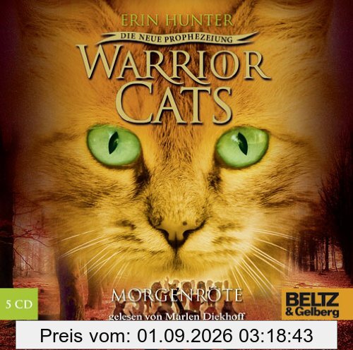 Warrior Cats - Die neue Prophezeiung. Morgenröte: II, Folge 3, gelesen von Marlen Diekhoff, 5 CDs in der Multibox, 6 Std.35 Min. (Beltz & Gelberg - Hörbuch)