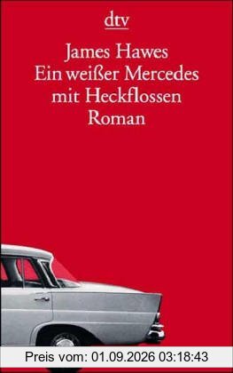 Ein weißer Mercedes mit Heckflossen