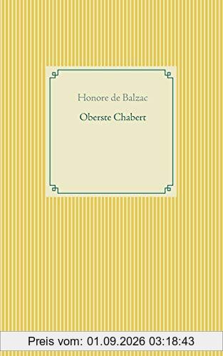 Oberste Chabert (Taschenbuch-Literatur-Klassiker)