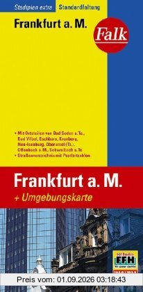 Falk Stadtplan Extra Standardfaltung Frankfurt a. M. / Offenbach