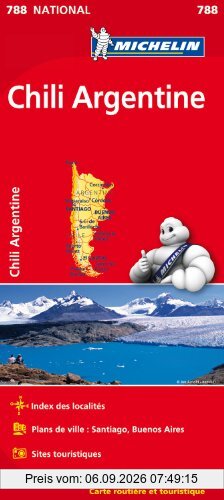 Carte Chili Argentine Michelin