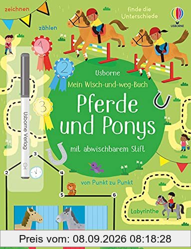 Mein Wisch-und-weg-Buch: Pferde und Ponys: mit abwischbarem Stift