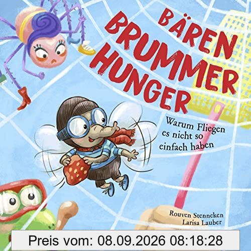 Bärenbrummerhunger - Warum Fliegen es nicht so einfach haben: Bilderbuch inklusive fröhlichem Song zum Mitschmettern - einfach den QR-Code scannen!