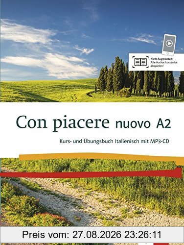 Con piacere nuovo A2: Kurs- und Übungsbuch + MP3-CD