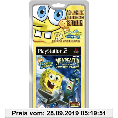 Gebr. - SpongeBob Schwammkopf - Kreatur aus der krossen Krabbe - 10 Jahre Geburtstags Edition