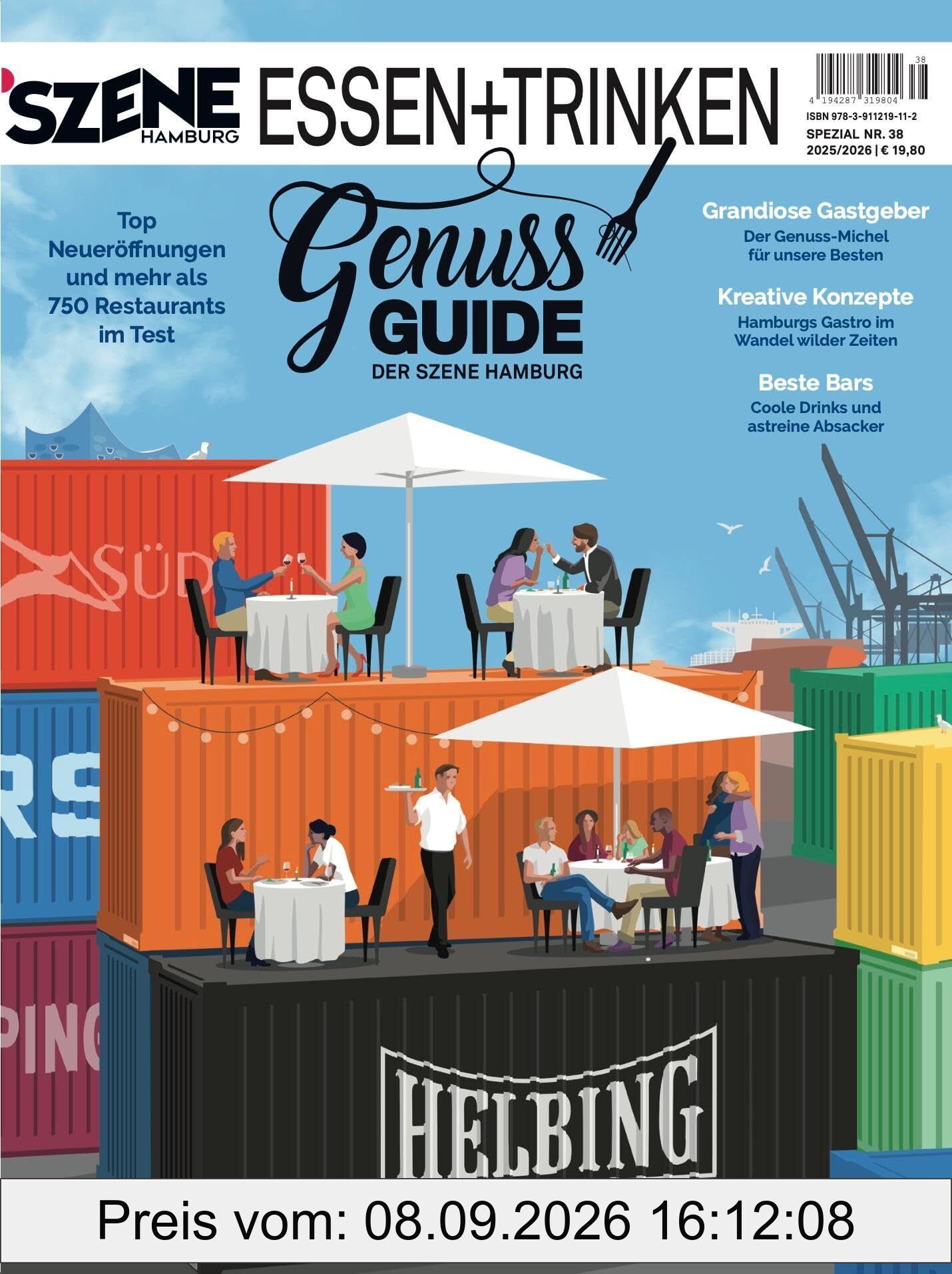 SZENE HAMBURG ESSEN + TRINKEN 38/2025: Der wichtigste Gastro Guide für Hamburg